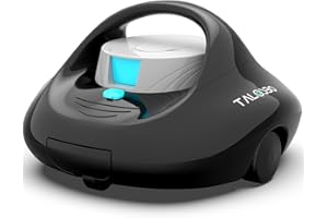 (2025 Upgraded) TALOSBO Pleco Se Cordless Pool Vacuum Cleaner Up to 130 Mins Runtime, Robotic Pool Cleaner with 2.5H Fast Charge, Ideal for Flat Bottom Above Ground Pools up to 861 Sq.Ft