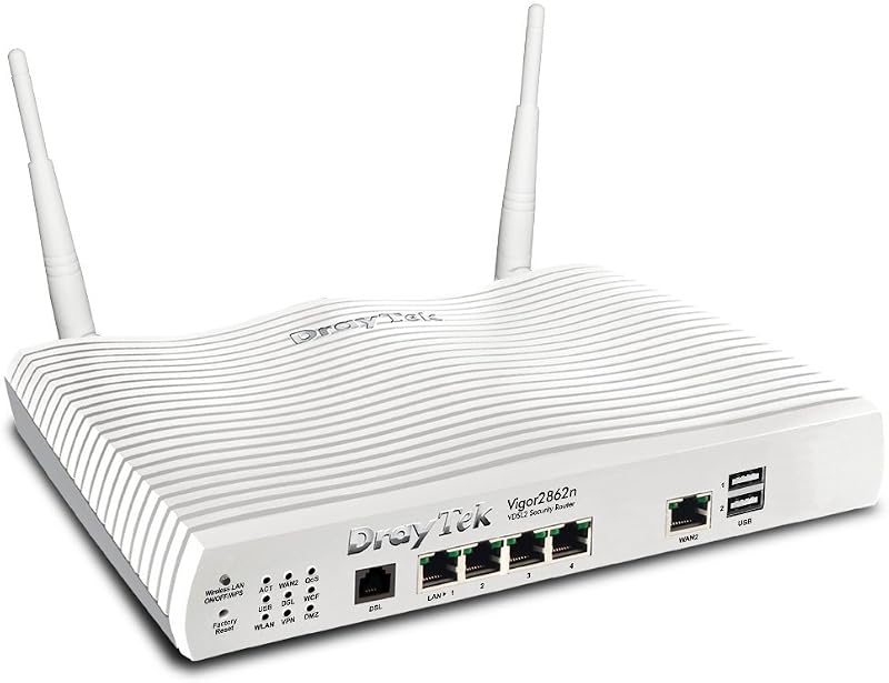 DrayTek Vigor 2862n Router VDSL2 ADSL 3G/4G Ethernet 400Mb/s Firewall MU-MIMO