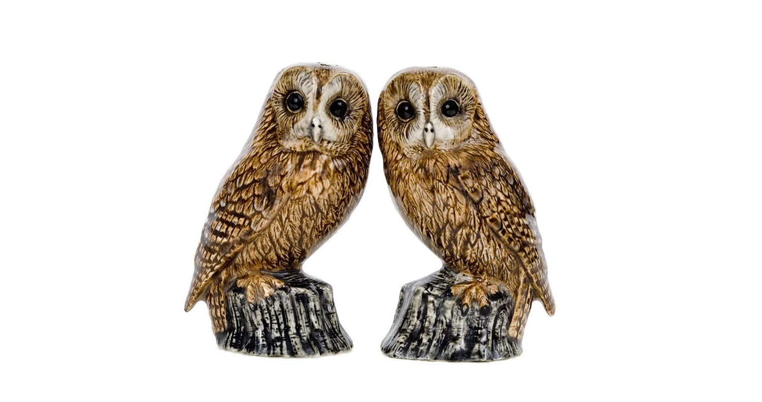 Quail Ceramics Tawny Owl Salt & Pepper Shakers