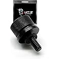 MZS Motorcycle Seat Bolt Screw, 1996-2024 Black Aluminium 1/4"-20 Screw Accessories Compatible with Dyna Sportster Softail Road King Electra Street Glide Tr CVO