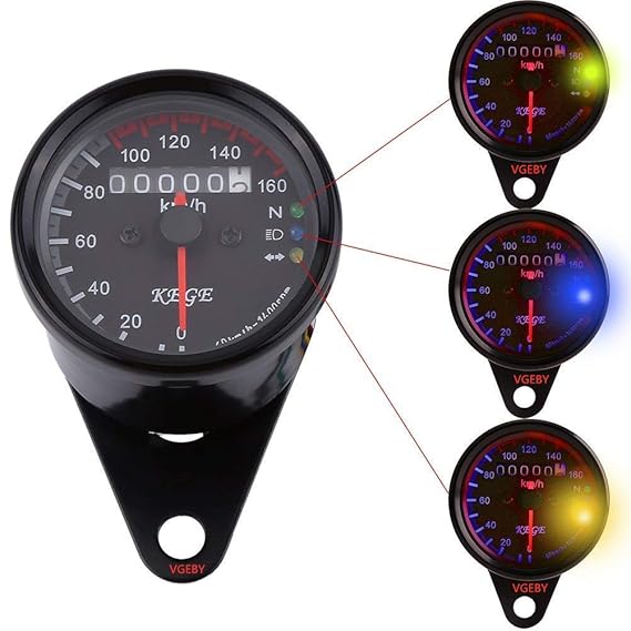 velocímetro café racer vintage retro