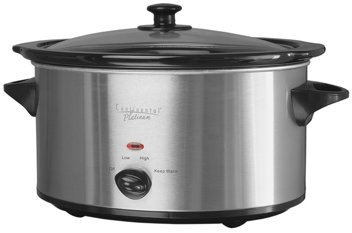 Buy Continental Electric 7Quart Stainless Steel Oval Slow Cooker