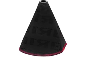 povtii Car Shift Boot Cover, Waterproof Canvas Fabric Manual Automatic Shift Knob Boot Dust Cover, Gear Gaiter Cover Auto Shift Boot Sleeve Protector, Universal Car Accessories (Black)