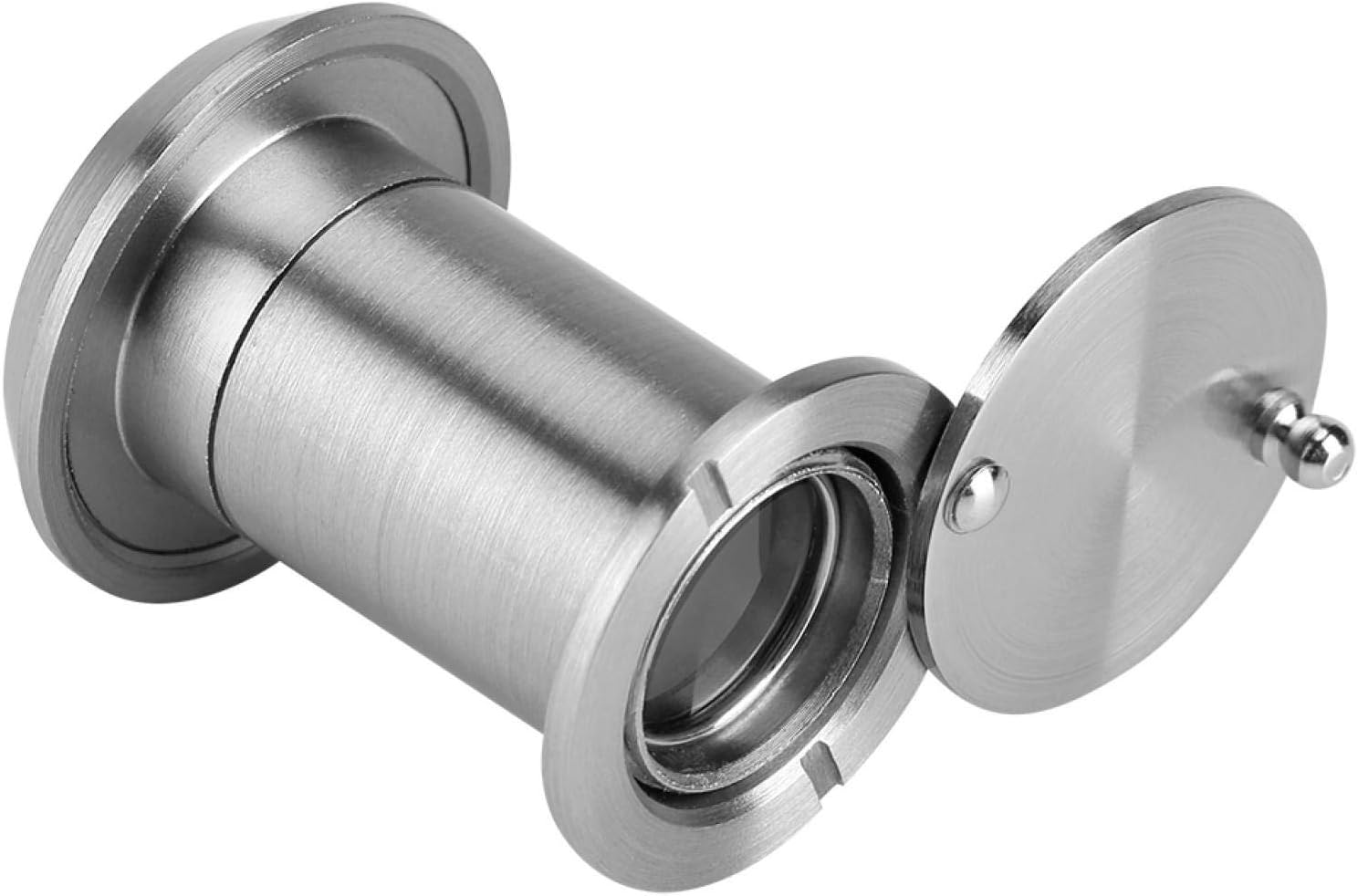 Kuuleyn Door Viewer,Home Security Optical Glass 220 Degree Wide Angle Door Scope Viewer,Copper + Optical Glass(Brushed Silver) - Image 3