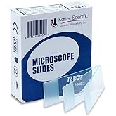Microscope Slides, Ground Edges, Frosted, 90 Corners, 3x1, Karter Scientific 206B2 (Pack of 72)