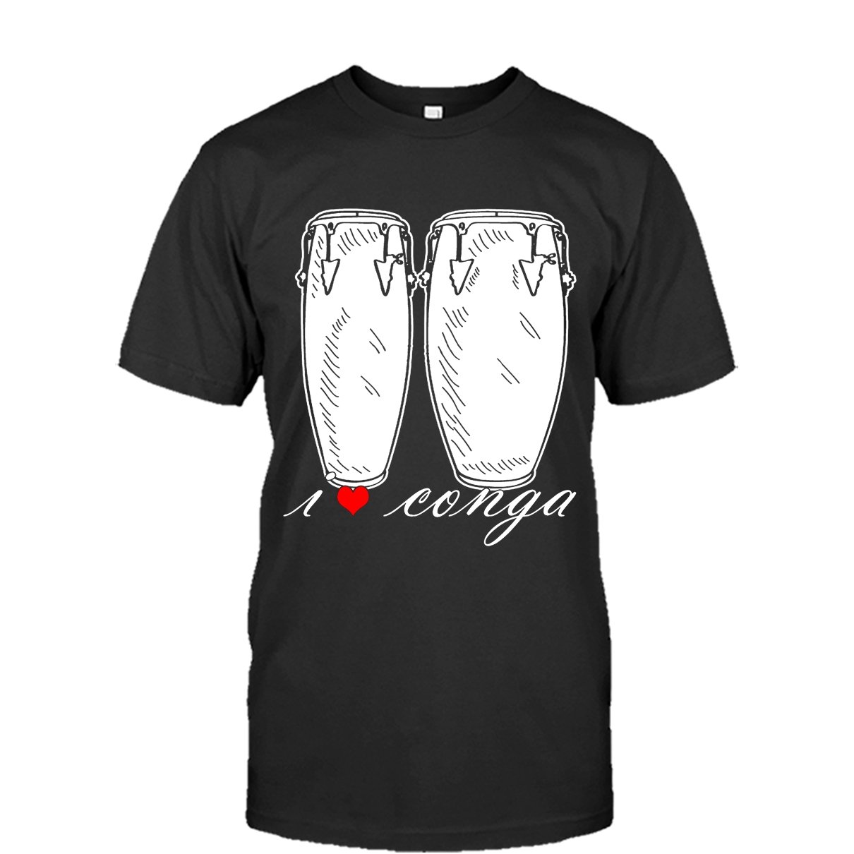 I Love Conga Tee Shirt Design for Men and Women Conga Cool Tshirt T