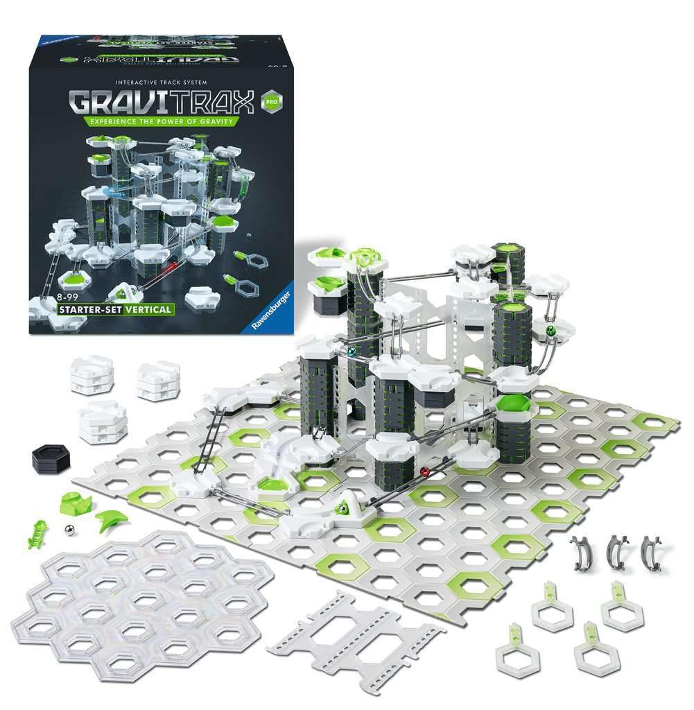 Ravensburger GraviTrax PRO Vertical Starter Set - Gravity & Magnetic Marble Game - Challenging STEM Toy for Kids - Brain-Building, Educational Gift - Critical Thinking & Problem Solving - Age 8+