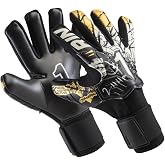 Rinat Asimetrik Training Spines Goalkeeper Gloves, Finger Protection, Turf-Tech Latex, Negative Cut, Breathable for Training