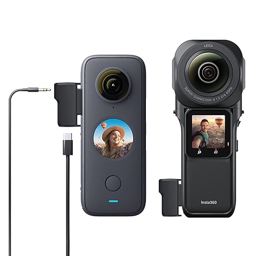 CYNOVA Upgraded Insta 360 Mic Adapter, Audio Jack Compatible