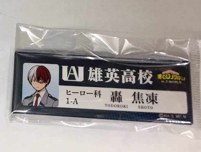 Amazon Co Jp 僕のヒーローアカデミア In J World Tokyo 轟 焦凍 ロングスクエア 缶バッジ 名札 バッジ ホビー 通販