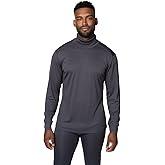 Hot Chillys Men's Peach Skins Roll T-Neck Lightweight Relaxed Fit Base Layer | Warm Soft Long Sleeve Thermal Shirt for Men
