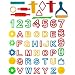 Kiddy Dough 42-Piece Play Dough Tool Kit & Clay Party Pack w/Letters and Numbers - Mega Tool Playset Includes 45 Colorful Cutters, Molds, Rollers & Play Accessories + 2 BONUS Surprise Dough Extruders