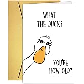 PUGAILA Funny Birthday Card from Duck,Birthday Card For Wife, Husband,Friends,Family Members, or Coworkers,Humorous Duck Birthday Gift