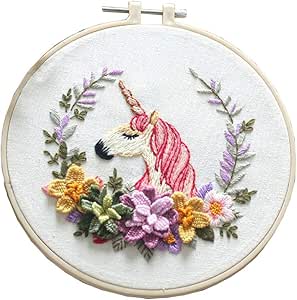 Amazoncom stamped embroidery kit hand embroidery kits for with Amazoncom stamped embroidery kit hand embroidery kits for with