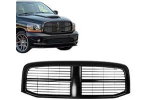 PERFIT LINER New Replacement Parts Front Black Grille Grill Compatible With 2006-2009 Dodge RAM Pickup Truck 1500 2500 3500 CH1200280 5JY121SPAE