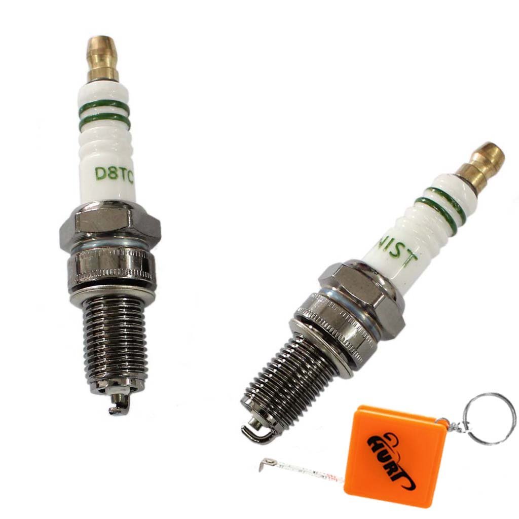 HURI 2× Spark Plug D8TC for 125CC 150CC Dirt Bike Pit Bike Lifan Loncin