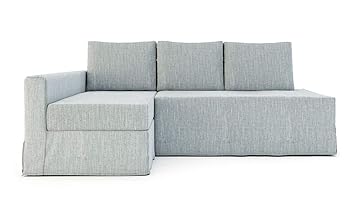 Buy Tlyesd Polyester Loose Fit Friheten Sleeper Sofa Cover For Ikea Friheten 3 Seat Sofa Bed Slipcover And Sectional Chaise Sofa Cover Polyester Light Grey Chaise On Left Face To Sofa Online At