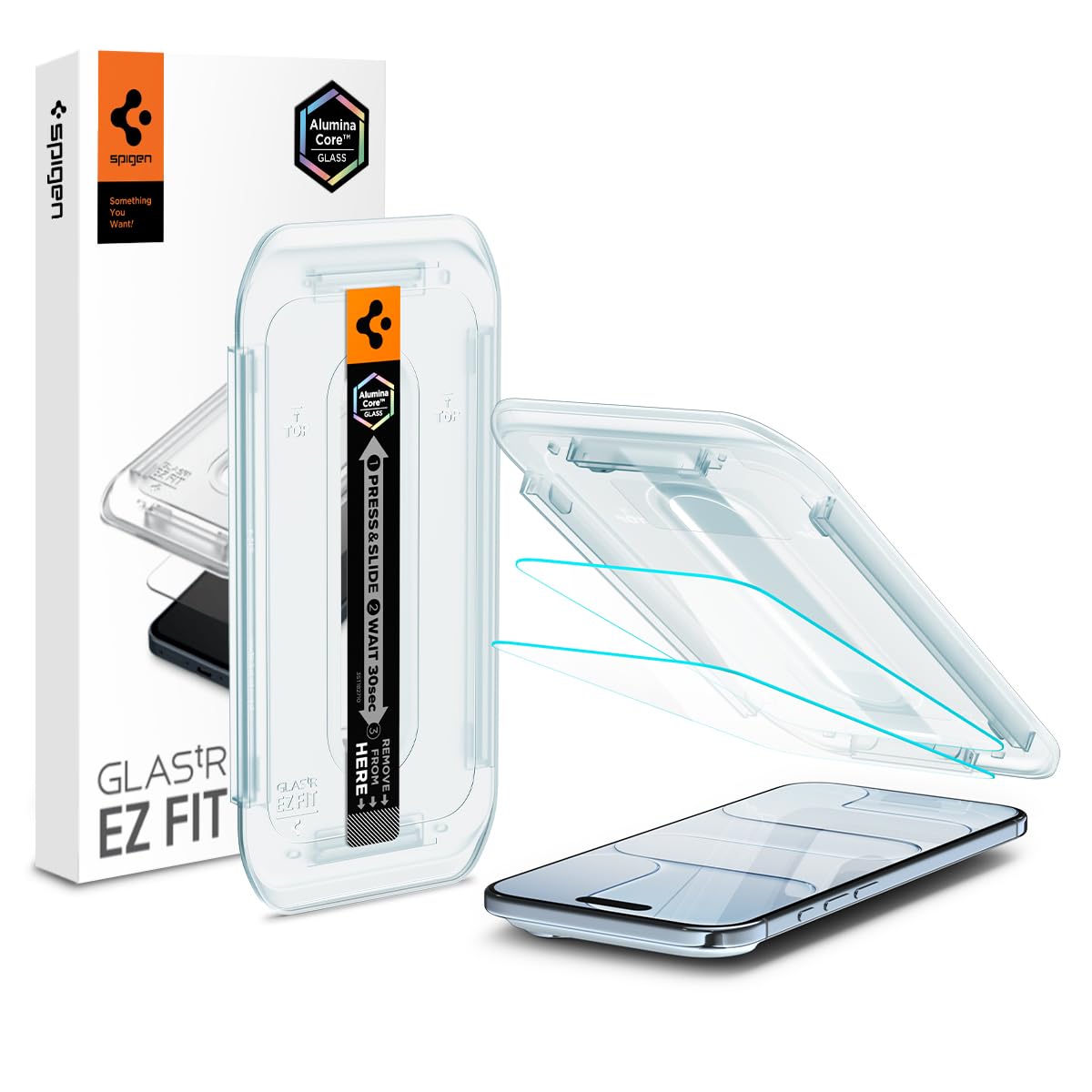 Spigen Glas.tR EZ Fit Tempered Glass Screen Protector for iPhone Air - 2 Pack