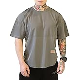 maytopia Mens Gym Workout Tshirt,Quick Dry Loose Fit Muscle Shirts,Athletic Short Sleeve Running Fitness Tee