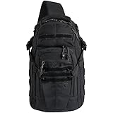 First Tactical Crosshatch Sling Backpack 19L, Military-Grade, Tactical Shoulder Sling Go Bag for Men and Women