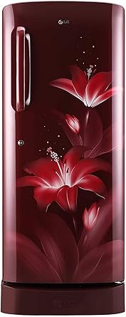 LG 235 L 4 Star Inverter Direct Cool Single Door Refrigerator (GL-D241ARGY, Ruby Glow)