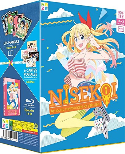 Nisekoi : Amours, mensonges & yakuzas - Saison 1, Box 1/2 - Cross Edition Blu-ray+ Manga