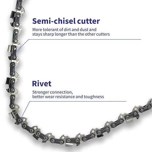 4 Packs 8 Inch Chainsaw Chain Blade 3/8LP 050G 33DL Fits For SUN JOE Swj800e Swj801e Swj802e Abe5575d 61c3 4674 A1ca 7d18be2a01b4.8e0335d75a85aa79921b94d1a55d8624