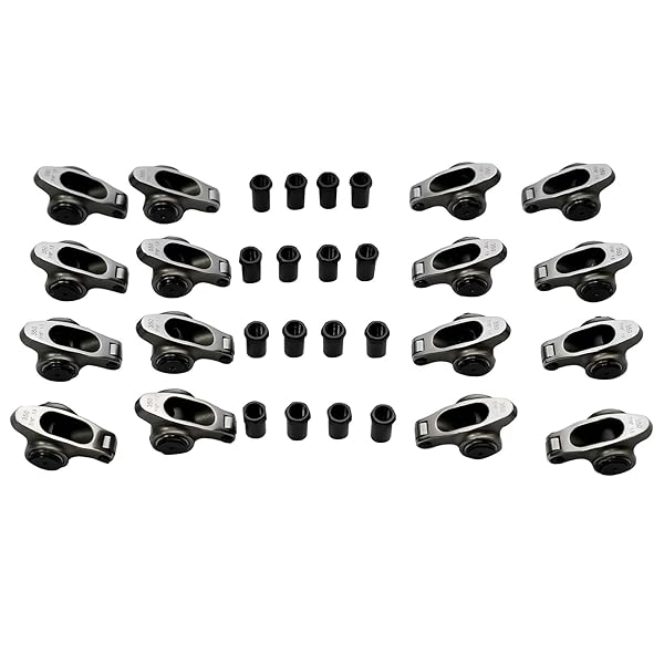 GELUOXI STAINLESS STEEL ROLLER ROCKER ARM SET REPLACEMENT FOR CHEVY SMALL BLOCK SBC 350 7/16″ 1.5 RATIO