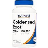 Nutricost Goldenseal Root 600mg, 120 Capsules - Non-GMO, Gluten Free, Vegetarian Capsules