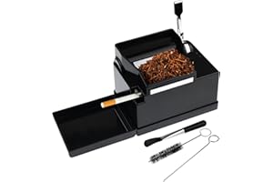 PUFLAX Cigarette Rolling Machine Automatic Cigarette Injector Electric Rolling Machine for Tabaco Tubes