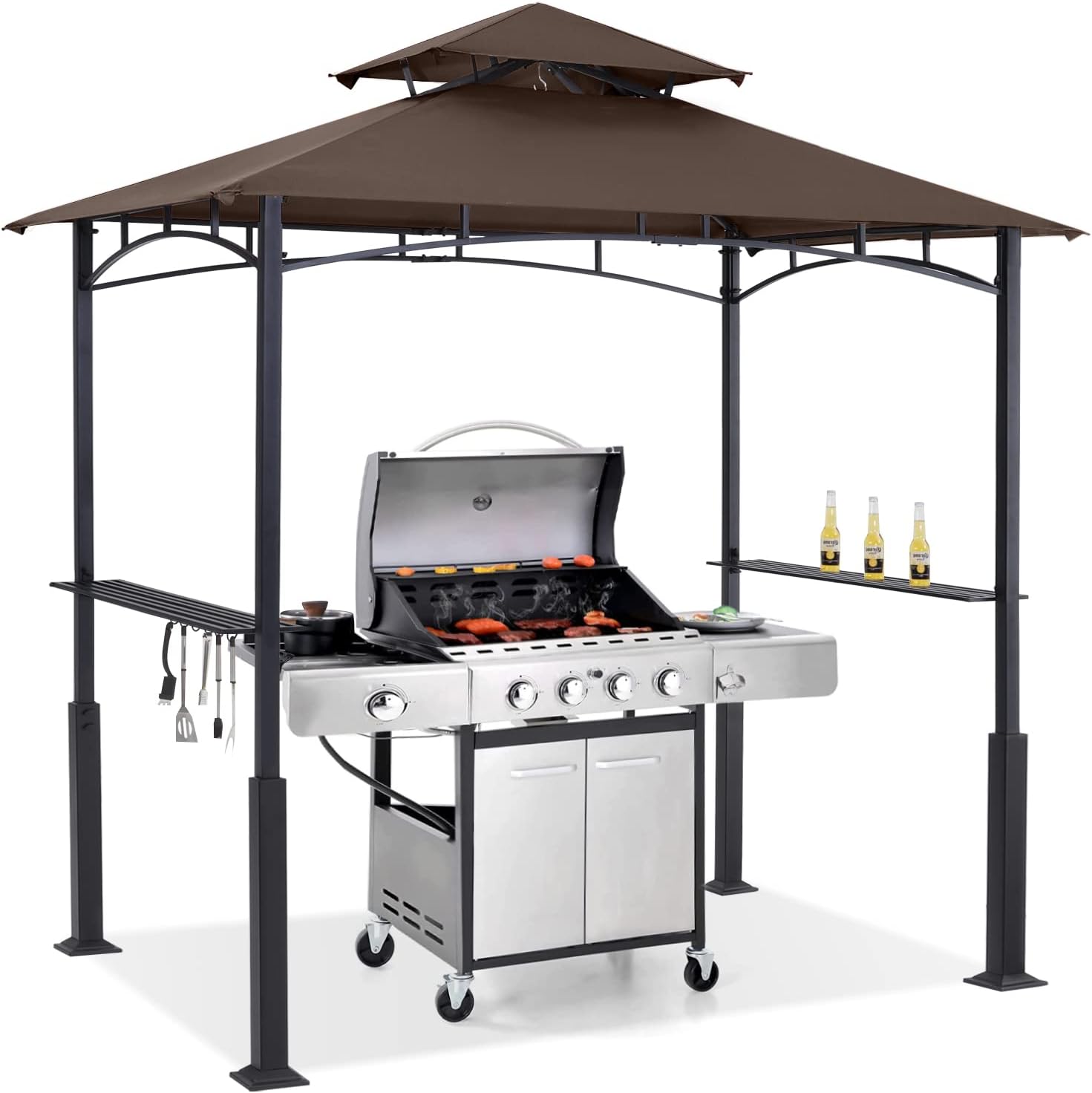 ABCCANOPY 8'x 5' Grill Gazebo Canopy Outdoor BBQ Gazebo Shelter with