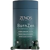 Zenos Health BurnZen - Powerful Weight Loss Supplement | Appetite Suppressant for Weight Loss | Metabolism Booster | Stomach Fat Burner & Energy Support - Made in USA, 120 Caps