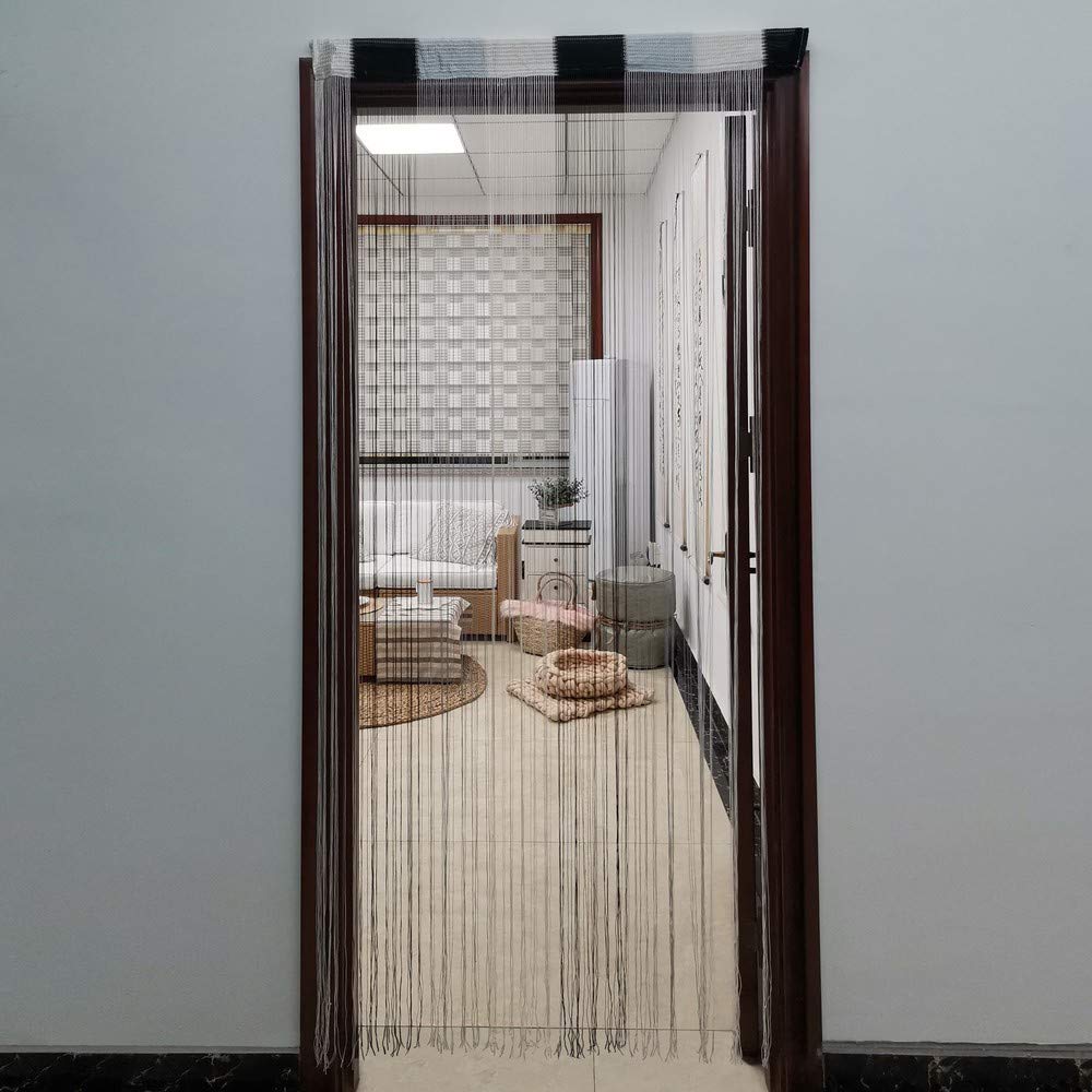 JVL Ombre String Door Curtain, 200cm x 90cm approx