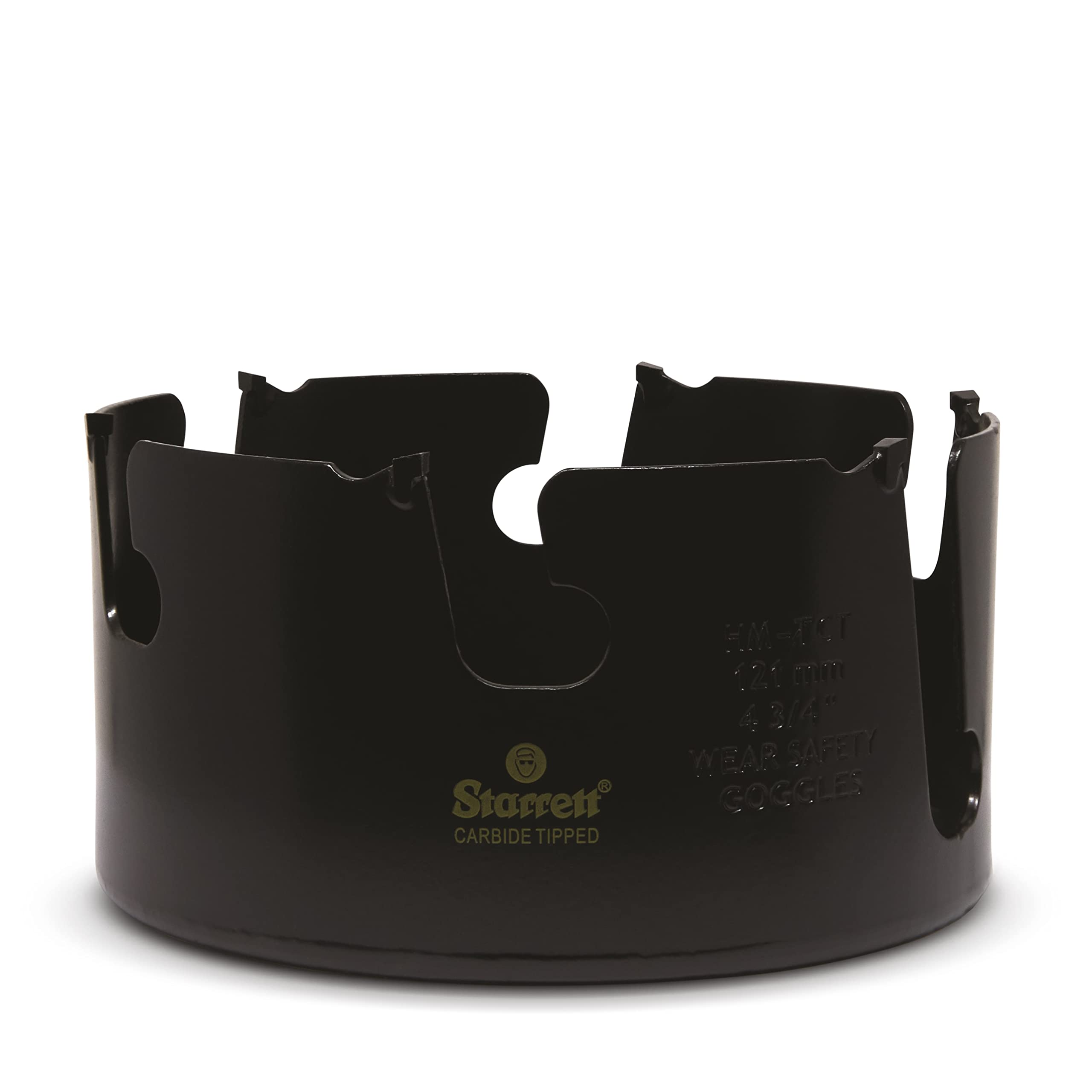 Starrett Tungsten Carbide Tipped Holesaw - MPH0434 Multi Purpose Cut TCT Hole Saw Cutter - For Wood MDF Plastics Ceramic Wall Tiles - 121mm