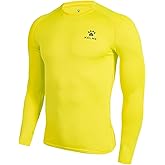 KELME Men's Long Sleeve Compression Shirt, Cool Dry Athletic Top Base Layers, Running Soccer Football Undershirt T-Shirt