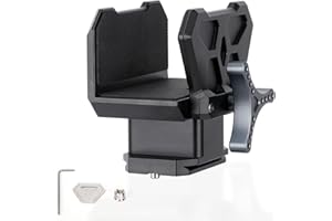 FOOLETU Shooting Saddle Clamp Tripod Rifle Clamp Arca Swiss Rifle Saddle Mount with Quick Release Plates Rail for Hunting and Shooting Gun Rifle Crossbow Shooting Rest, Universal Rest Head Clamp