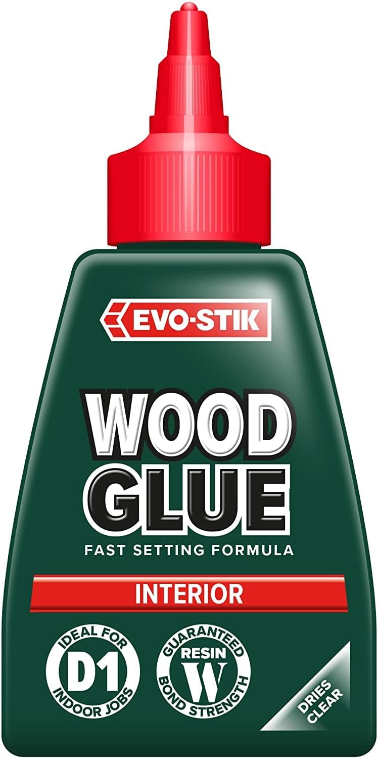 EVO-STIK Wood Glue Clear 125ml Interior Extra Strong Fast Setting