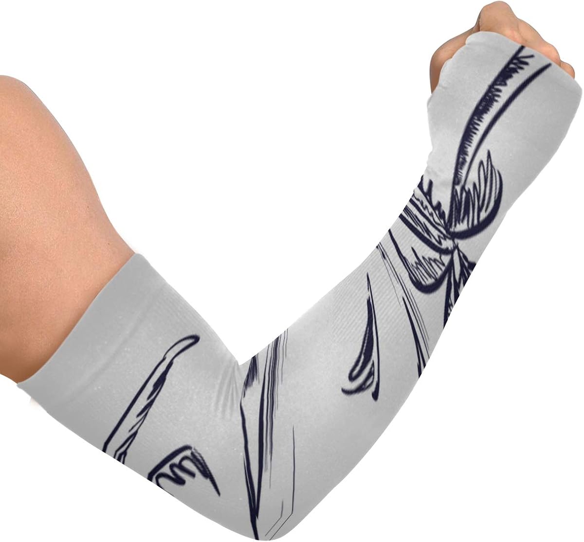 Sunprotective Sleeve Beautiful Island On White Protective