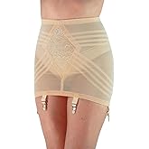 Rago Style 1359 | Firm Control Open Bottom Girdle | Invisinet Tummy Panel | Contour Bands | 6 Metal Garters | Made in USA
