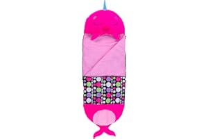 Happy Nappers: Pillow & Sleepy Sack: Lg - Neil The Pink Narwhal