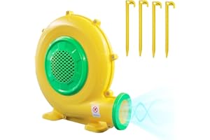 GONFLABLE 750W Bounce House Blower, Powerful Air Blower for Inflatables, Portable Bubble House Blower Pump Fan for Inflatable Bouncy Castle, Jumper, Water Slide, Leaf Blower Corded(750 Watt 1HP)