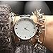 WRISTOLOGY Stella Womens Silver Boyfriend Watch Metal Link Changeable Strap Band
