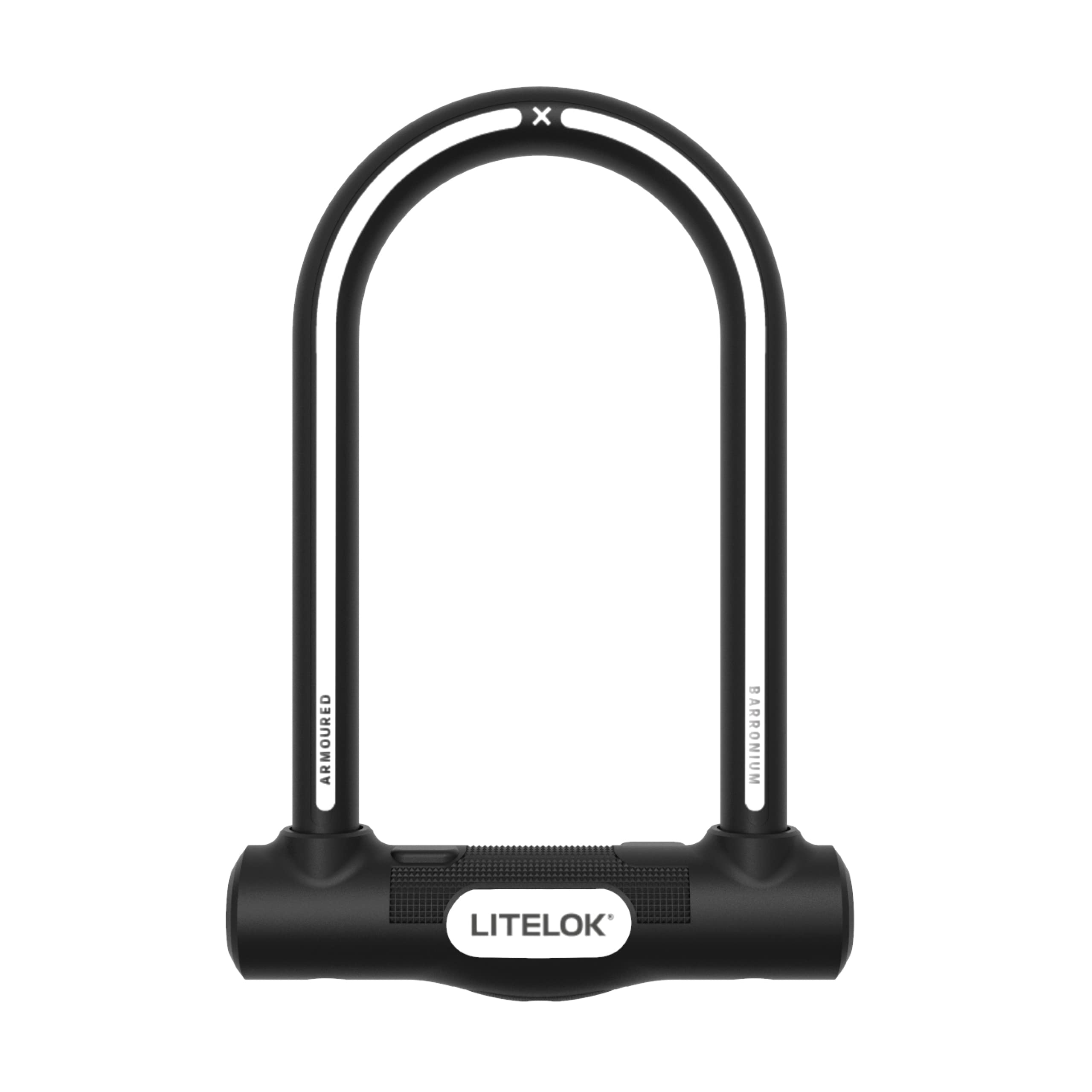 LITELOK X1 High Security Bike Lock, Angle Grinder Resistant Armoured D-Lock, Anti Angle Grinder Bicycle Lock, Sold Secure Diamond