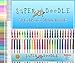 Super Doodle 100 Variety Gel Pen Coloring Set- Includes 50 Unique Color Gel Pens + 50 Matching Refills + NEW Gift Box (Brown Earth Tones, Glitter, Metallic, Neon, and Classic Colors)