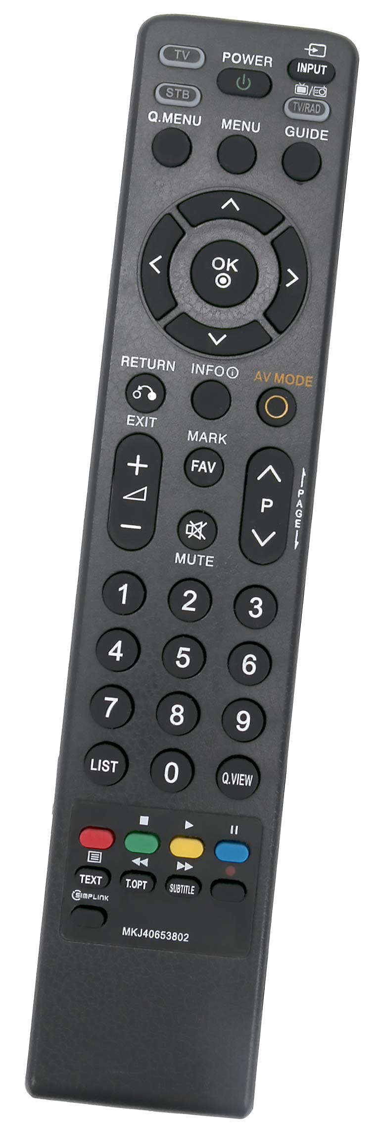 ALLIMITY MKJ40653802 Remote Control Replace fit for LG Smart TV 37LG3000 52LG5000 37LG5020 19LG3060 19LG3000 32LG5030 32LG5020 42LG3000 42LG5000 37LG7500 22LG3000 19LG3010