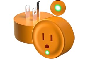 ZOBLISE Thermostatically Controlled Outlet: (2 PCS) Automatically Turn on Below 32℉, Off Above 47℉, Thermostat Plug, Unnecessary to Turn Off Power Manually in Cold Winter Cube(Aurantium)