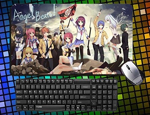 Japanese Anime Angel Beats! Characters Angel Tenshi Tachibana Kanade, Iwasawa Masami,yui,nakamura Yuri Yurippe,otonashi Yuzuru, Naoi Ayato,noda,yusa Large Mouse Pad 60cmx35cm Desk & Mouse Pad Table Play Mat (19)