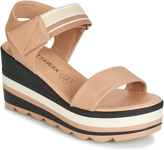 Chattawak Sandales Pour Femme Beige Amazon Fr Chaussures Et Sacs