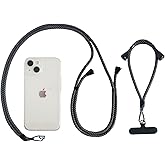 DJDIRY Phone Lanyard Adjustable Cell Phone Lanyard Crossbody Neck Strap & Phone Wrist Strap with Tether Tabs