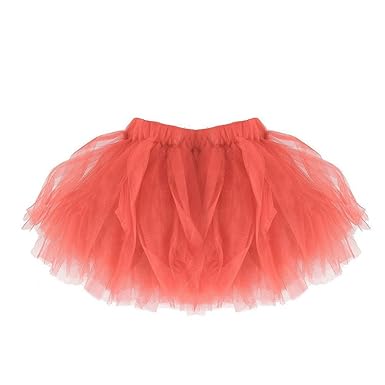 LANSKIRT Petticoats Minirock Kurz Unterrock Tutu Unregelmäßig Tüll Damen Mädchen Ballettrock Multi-Schichten